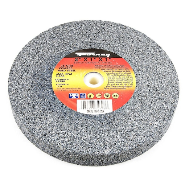 Forney Bench Grinding Wheel, 8 in x 1 in x 1 in 72398 - main